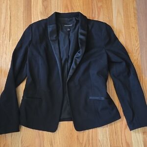 Black Blazer with Satin Lapel